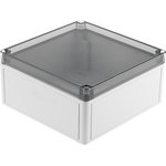 11100701, TK PS Series Grey Polystyrene Enclosure, IP66, Transparent Lid ...