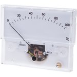 IS 11003, Analogue Panel Ammeter 1mA DC, 32.3mm x 73.7mm, ±1.5 % Moving Coil