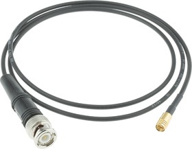 Фото 1/3 102-2153-1000A, Male BNC to Male SMB Coaxial Cable, 1m, RG174 Coaxial, Terminated
