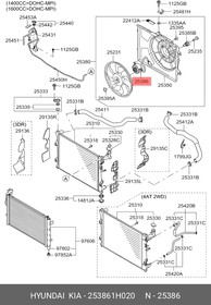 253861H020, Мотор вентилятора [ORG]