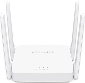 Mercusys AC10 Wi-Fi Роутер, WAN/LAN 10/100 Мбит/с,IEEE 802.11ac/n/a 5 ГГц, IEEE 802.11b/g/n 2,4 ГГц, 4 ант