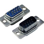 DB-9M, вилка D-SUB 9 pin пайка на кабель (100-09PCBNS)