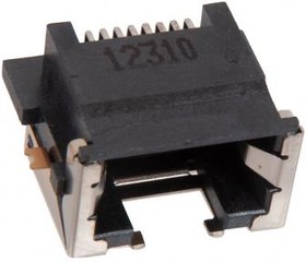 (LAN JACK8P8C) разъем LAN JACK8P8C R/A 4/05H DIP