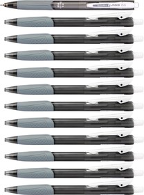 Фото 1/5 Автоматическая ручка с масляными чернилами laris черная, 12 шт. FO-GELB014 BLACK