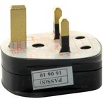 9518 13A BOX OF 20 BLK, Power Entry Connector, UK Mains Plug, 13 A, Black, 240 V