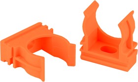 Крепеж-клипса ЭРА CLIP-16-OR для трубы оранжевая d16мм 10шт Б0051806