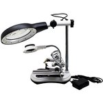 Держатель MG16130-108C с лупой 2,5Х-10Х 12LED/6LED