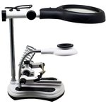 Держатель MG16130-108C с лупой 2,5Х-10Х 12LED/6LED