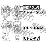 Опора переднего амортизатора верхняя CHEVROLET AVEO (T200) 2003-2008 FEBEST CHB-AV