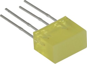 Фото 1/2 L-835/2YDT, Светодиодный модуль 5х10мм/желтый/ 588нм/5-10мкд/120°
