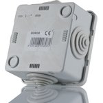 00808 M008080000, Grey Thermoplastic Junction Box, IP44, 75 x 75 x 48mm