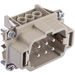 10190000, Connector Insert, 6 Way, 16A, Male, H-BE, Cable Mount, 600 V