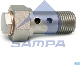 Фото 1/2 077.064, Клапан IVECO RENAULT перепускной электромагнитный SAMPA