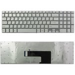 Клавиатура для ноутбука Sony Vaio SVF15 FIT 15 серебряная без рамки