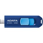 Флеш Диск A-DATA 32GB  ACHO-UC300-32G-RNB/BU  UC300, USB 3.2/TypeC, синий/голубой