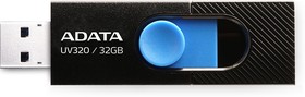 Флеш Диск A-DATA 32GB  AUV320-32G-RBKBL  UV320, USB 3.2, черный/голубой
