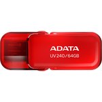 Флеш Диск A-DATA 64GB  AUV240-64G-RRD  UV240, USB 2.0, Красный