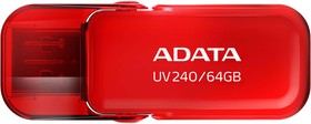 Флеш Диск A-DATA 64GB  AUV240-64G-RRD  UV240, USB 2.0, Красный
