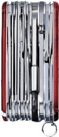 Фото 1/3 1.6795.XLT, Нож Victorinox SwissChamp XLT, 91 мм, 49 функций, полупрозрачный красный