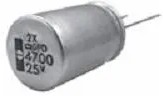 EGPD350ELL182MK25H, Aluminum Electrolytic Capacitors - Radial Leaded 35V 1800uF 20% Tol.