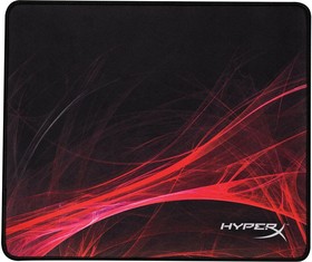 Фото 1/6 Коврик для мыши HyperX Fury S Pro Speed Edition Средний черный/рисунок 360x300x4мм (HX-MPFS-S-M)