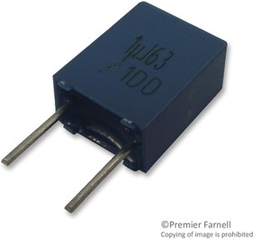 Фото 1/3 B32529C0153K000, DC Пленочный Конденсатор, Metallized PET Stacked, Radial Box - 2 Pin, 0.015 мкФ, ± 10%, 40 В, 63 В