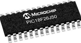Фото 1/2 PIC18F26J50-I/SO, 8 Bit MCU, Flash, PIC18 Family PIC18F J5x Series Microcontrollers, 48 МГц, 64 КБ, 3.7 КБ