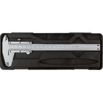 19844, Stainless metal caliper 150 mm / 0.02 mm ( plastic case )