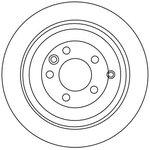 DF4342S, Диск торм.зад.LAND ROVER DISCOEVRY IV 3.0 4x4 13=