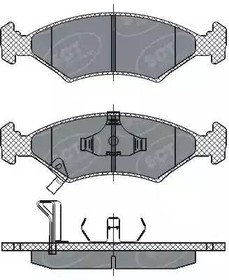 SP266PR, SP 266 PR тормозные колодки