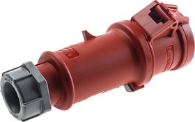 Фото 1/3 126, ProTOP IP44 Red Cable Mount 4P Industrial Power Socket, Rated At 32A, 400 V