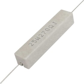 Фото 1/2 RX27-1 270 Ом 25W 5% / SQP25, Мощный постоянный резистор , керамо-цементный корпус