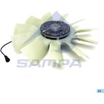 034.246-01, Вентилятор VOLVO FH12,16 охлаждения радиатора с муфтой (d=750мм) SAMPA