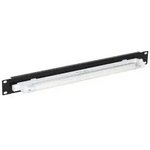 The 19 inch panel will light up. 1U with manual on black ITK LE05-1U1