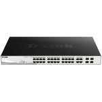 Коммутатор D-Link DGS-1210-28P/F 24x1Гбит/с 4xКомбо(1000BASE-T/SFP) 24PoE 193W ...