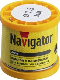 Фото 1/3 Припой Navigator 93 086 NEM-Pos02-61K-1.5-K200 (ПОС-61, катушка, 1.5 мм, 200 гр)