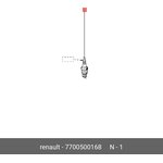 7700500168, Свеча зажигания RENAULT: 1.2-1.6i два боковых электрода (типа Z14)