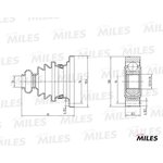 ga00001, ШРУС OPEL OMEGA/MB VITO 2.0-3.0 86-03 нар./внутр.