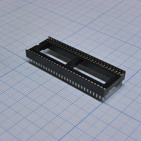 Фото 1/3 ICSS-56 (1.78mm), (ICSS-56), DIP-панель под микросхему 56pin, шаг 1.778мм, ширина 15.24мм