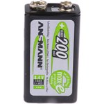 5035342, 200mAh NiMH 9V Rechargeable Battery