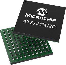ATSAM3U2CA-CU, ARM Microcontrollers - MCU 128K Flash, 36K SRAM 32-bit ARM Cortex M3