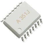 ACPL-351J-500E, Оптопара, 1 канал, SOIC, 16 вывод(-ов), 5 кВ