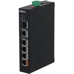 Коммутатор Dahua DH-PFS3106-4ET-60-V2 4-портовый неуправляемый коммутатор с РoЕ