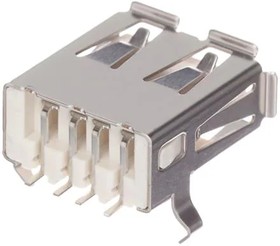 33UBARS1-04SW11, USB Connectors 4POS F R/A USB SMT CONNECTOR