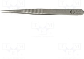 T2381, Tweezers; 120mm; for precision works; Type of tweezers: straight
