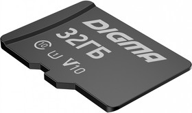 Фото 1/7 Флеш карта microSDHC 32GB Digma CARD10 V10 + adapter