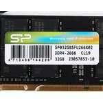 Память DDR4 32GB 2666MHz Silicon Power SP032GBSFU266X02 RTL PC4-21300 CL19 ...