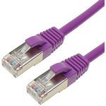 Патч-корд ACD-LPS6A-50P Cat6a SSTP, 27AWG,CU Фиолетовй, 5.0м, (741890)