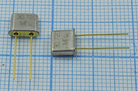 Кварцевый резонатор 30720 кГц, корпус UM5, нагрузочная емкость 20 пФ, марка РК422, 1 гармоника