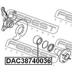 DAC38740036, DAC38740036_подшипник ступ. пер.!\ Toyota Carina E 92-97/Celica ...